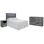 Baystorm Full Panel Headboard, Dresser and Nightstand
