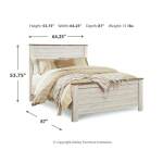 Willowton Queen Panel Bed, Dresser, Mirror, and Nightstand - Image 4