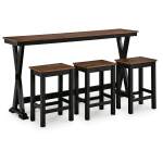 Wildenauer Counter Height Dining Table and 3 Barstools Set - Image 2
