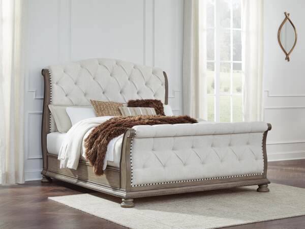Ardenfield King Upholstered Sleigh Bed - Image 3