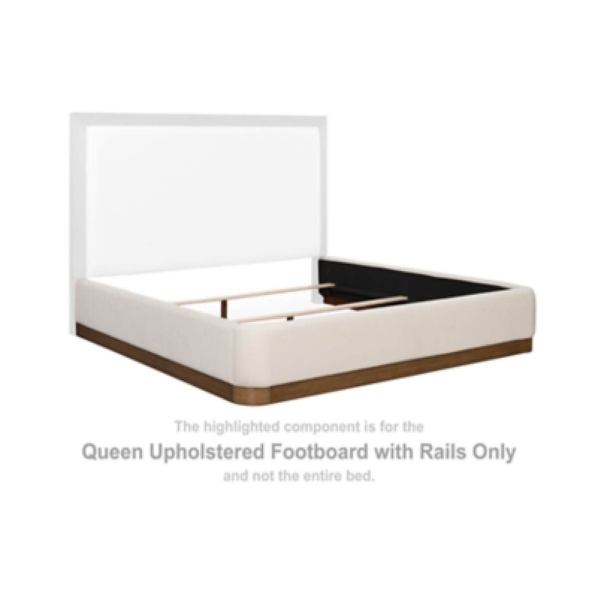bd5244b9d88ab22f3cec4b3aae5b19a3 Hennington Queen Upholstered Footboard with Rails - Image 1