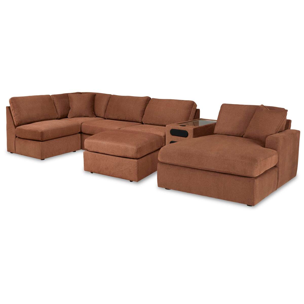 bd7bb89d63ab44bcdcdb4fac97dd6112 Modmax 6-Piece Sectional with Chaise and Ottoman - Image 1