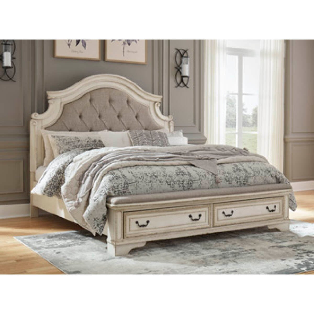 bdceba4fc5dca8714ecfc37e892925ca Realyn Queen Upholstered Storage Bed - Image 1