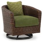 Horizon Hall Outdoor Swivel Lounge Chair with Cushion - Image 4