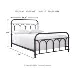 Nashburg Full Metal Bed - Image 5