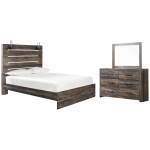 Drystan Queen Panel Bed, Dresser and Mirror