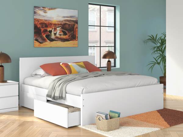Onita King Panel Platform Bed with Storage - Image 3