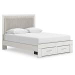 Zuraleus Queen Upholstered Panel Platform Storage Bed