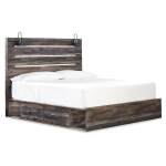 Drystan King Panel Bed with Under Bed Storage, Dresser, Mirror and Nightstand - Image 4