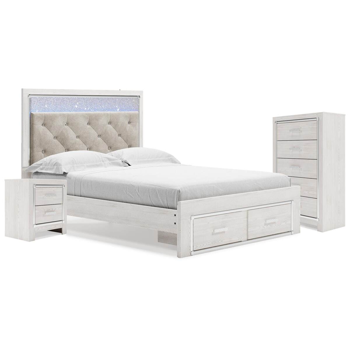 bf1baa2a4d33574d84bcfbddcdb0dafa Altyra Queen Storage Bed, Chest and Nightstand - Image 1