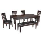 Haddigan Dining Table with 4 Chairs and Bench - Image 2