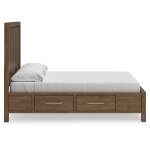 Cabalynn California King Panel Bed with Storage, Dresser and Mirror - Image 10