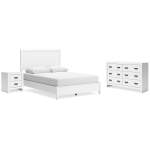Binterglen Queen Panel Bed, Dresser and Nightstand