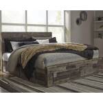 Derekson King Panel Bed with 4 Storage Drawers - Image 3