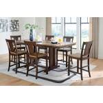 Rylandeen Counter Height Extension Dining Table and 6 Barstools - Image 3