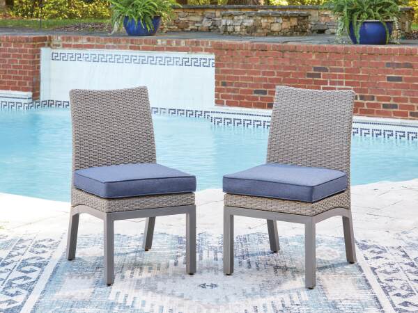 Half Moon Beach Outdoor Side Chair with Cushion (Set of 2) - Image 3