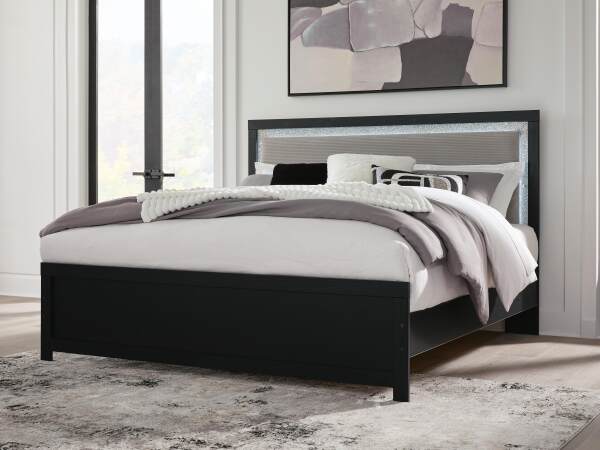 Maeling King Upholstered Panel Bed - Image 3