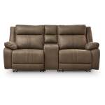 Max-Momentum 3-Piece Power Reclining Sectional Loveseat with Audio Console