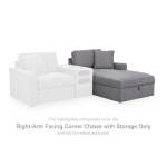 Modmax Right-Arm Facing Corner Chaise with Storage - Image 3
