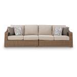 Laguna Heights Outdoor Right and Left-arm Facing Loveseat with Cushion (Set of 2) - Image 2