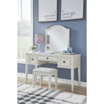 Robbinsdale Mirrored Vanity with Bench