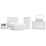 Bostwick Shoals Full Panel Bed, Dresser, Mirror, Chest, and Nightstand