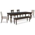 Veramond Dining Table, 4 Chairs and Bench