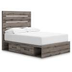Graystorm Full Panel Bed with Storage
