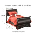 Huey Vineyard Twin Sleigh Bed and Nightstand - Image 6