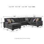 Tracling 3-Piece Sectional with Chaise - Image 5