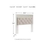 Altyra Queen Upholstered Panel Headboard - Image 4