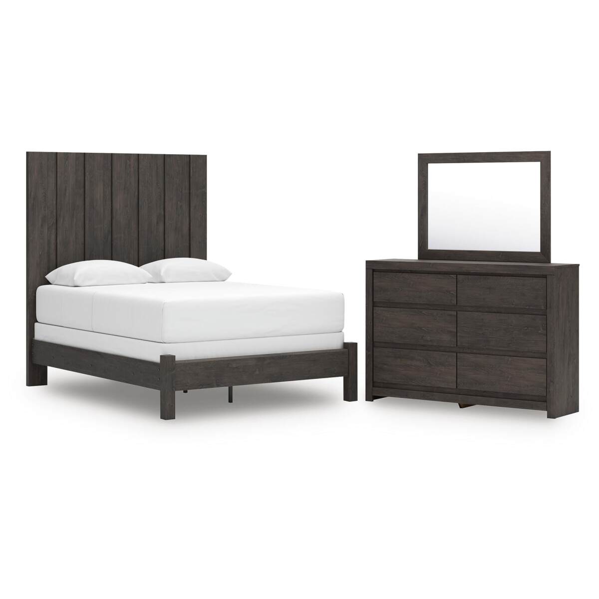 c411f624aa2d69403730f47b197ff60f Fraluna Queen Panel Bed, Dresser and Mirror - Image 1