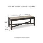 Tyler Creek Dining Table and 4 Chairs with Bench - Image 8