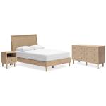 Cielden Queen Panel Bed, Dresser and Nightstand