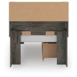 Frandern Twin Bookcase Bed with Storage, Dresser and Mirror - Image 15