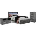 Baystorm King Panel Storage Bed, Chest and 2 Nightstands - Image 2