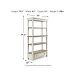 Realyn Home Office Desk and Bookcase - Image 11