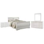Anarasia Queen Sleigh Bed, Dresser, Mirror and 2 Nightstands