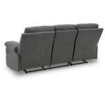 Side-Swipe Reclining Sofa with Drop Down Table - Image 7