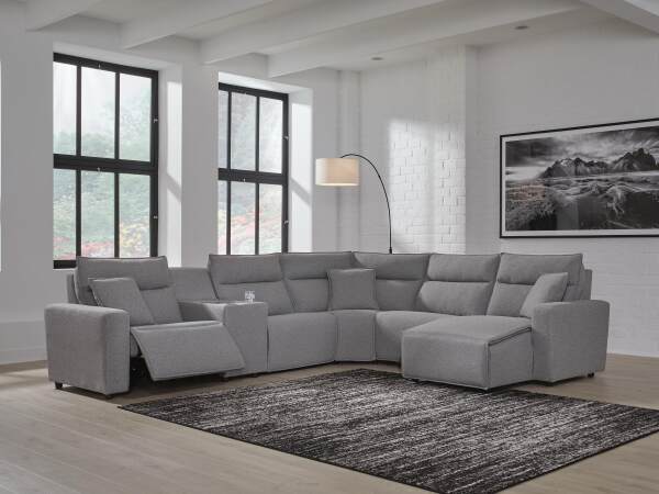 Modmax II 6-Piece Power Reclining Sectional with Chaise and Console - Image 3