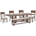 Cabalynn Dining Table, 4 Chairs and Bench