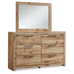 Hyanna Full Panel Bed with 2 Side Storage, Dresser and Mirror - Image 3