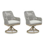 Seton Creek Outdoor Swivel Dining Chair (Set of 2)