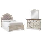 Realyn Full Panel Bed, Dresser and Mirror