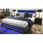 Verishaw Queen Upholstered Headboard/Footboard/Roll Slats