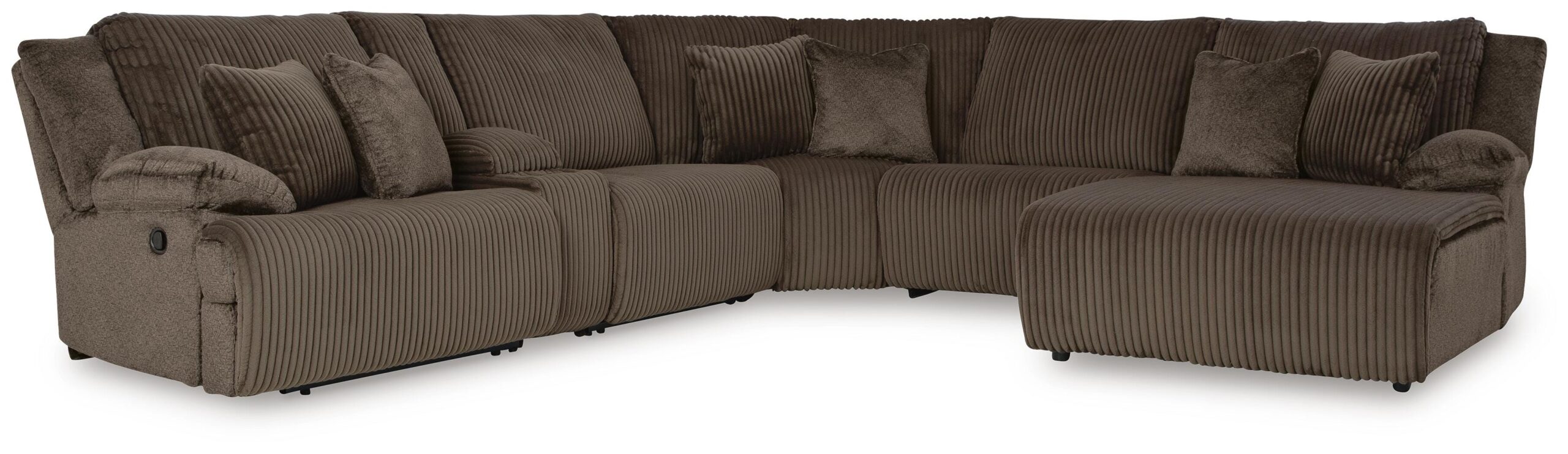 c7f8fc25103857a93dfc7bfc5a33c51c Top Tier 6-Piece Reclining Sectional with Chaise - Image 1