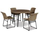 Amaris Outdoor Dining Table with 4 Chairs