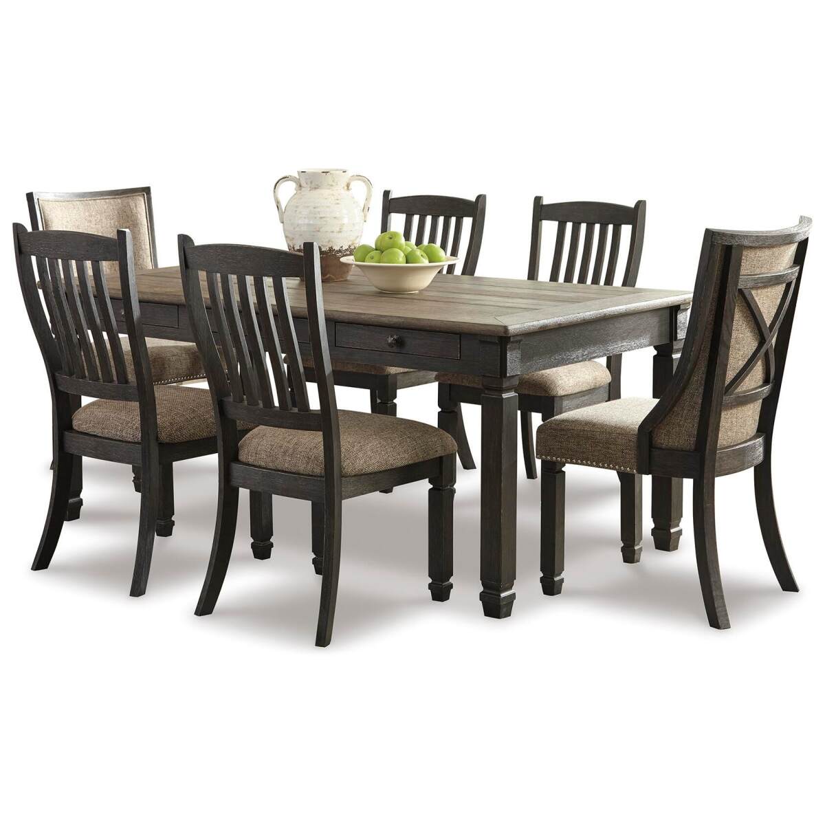 c89471af2802d8a2f1b2995f2337f527 Tyler Creek Dining Table with 6 Chairs - Image 1