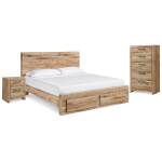 Hyanna Queen Storage Bed, Chest and Nightstand