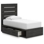 Hollivern Twin Panel Bed with Storage - Image 5